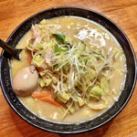 虎一番 - 野菜チャンポンラーメン+煮たまご