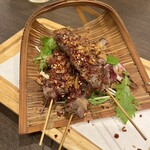 四川 郷土菜 シャンバァロウ - ラム串クミンスパイス