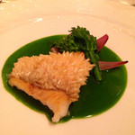 銀座 レカン - 甘鯛のポワレ　蛤のマリニエール　フレッシュハーブの香り