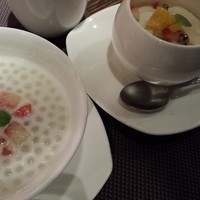 施家菜 - 杏仁豆腐とタピオカ