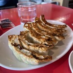 松華飯店 - 大きな餃子はサイドメニューではなく主食にもなりそう