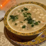 竹苑 - 上海蟹味噌入りの豆腐スープ