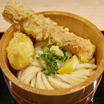 難波千日前 釜たけうどん - ちく玉天ぶっかけ