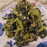 焼肉ポハン - 小松菜ナムル（メニューにはほうれん草ナムル）