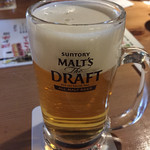 Kinichirou - 生ビールはモルツドラフト。