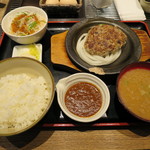 鉄板料理 堂島 - 2015.1石焼ハンバーグ定食