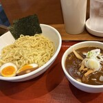 めん和正 - つけ麺　麺1玉に卵　50円　安い！