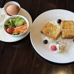 coco cafe - 料理写真:フレンチトーストモーニング　700円