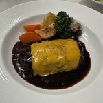 ステーション レストラン ザ セントラル - ハンバーグステーキデミチーズ