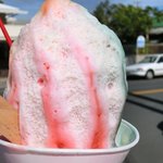 Waiola Shave Ice - オバマズレインボー+コンデンスミルク $3