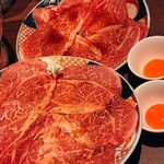 焼肉のそい 新潟駅前店 - 10秒焼き牛ロース（玉付き）1,480円