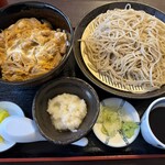 ゆうき庵 - 料理写真:親子丼もり蕎麦セット1100円追加して辛味大根