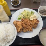 白龍ラーメン - からあげ定食　950