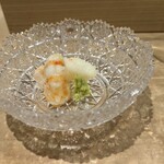 三谷 - 羽幌のボタンエビ　この日一隻だけ出た船で取れた