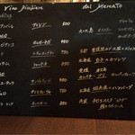 トラットリアチッチョ - 黒板のお勧めメニュー