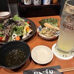 蕎麦と炙り焼き 奥 いずも  - 鯵のなめろうがお勧め。