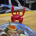 韓国料理ポチャ クァンジャン市場 - かわいいなぁ　この蟹