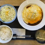 松屋 - 料理写真:2026.01.30 (金)    チーズオムデミハンバーグ定食　1380円（税込）