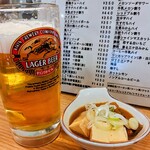 晩杯屋 - 料理写真:煮込み＆生ビール