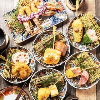 名物！サクサクの串揚げ◎