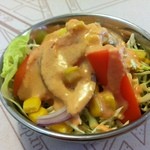 インド料理ドルーガバァワニ - Aセット\800　サラダ