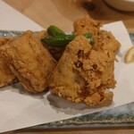 蕎麦の実 - フグの唐揚げ