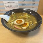 若旦那21 - カレーうどん(1,000円)+煮玉子トッピング(120円)