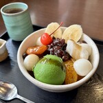 甘味処 川越 あかりや - 黒蜜をかけて♪