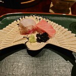 奈良 而今 - 塩釜のマグロと明石の鯛