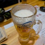 個室居酒屋 大宮の舞 - まずは生ビールで、カンパ〜イ!!＼(^o^)／