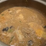 土びん - あんこう鍋途中①