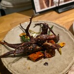 マニアック中華とうまい酒 まるはち - 広州風京鴨舌炒め