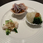 中国料理 桃李蹊 上志段味店 - 彩菜セット　前菜３種盛り
