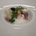 レストラン ル・ボワ(登大路ホテル) - 季節野菜とジャガイモのニョッキ