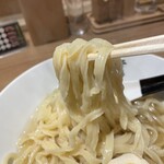 麺 鍾馗 - 背脂つけ麺　麺アップ
