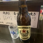 もつ焼き てしまや - ビンビール