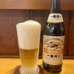 小さかった男 とんかつ 寅 - ドリンク写真:瓶ビール