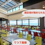 諏訪湖サービスエリア（下り線）レストラン湖彩 - 店内