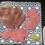 もつ焼き てしまや - 肉刺３種盛
