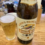 ハルピンラーメン - 瓶ビール