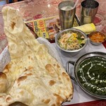 インドレストラン ラム - ランチ カレーセットB サグチキン オレンジラッシー