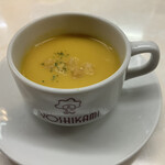 ヨシカミ 浅草店 - コーンスープも手作りで美味しいです