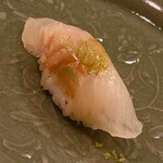 木挽町 とも樹 - 青森の鮃の昆布〆です