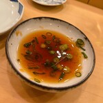 木挽町 とも樹 - 鮃用のポン酢。もちろん、飲み干します\(//∇//)\