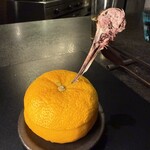 Alternative - 5皿目
      ・しぎ壺 Carre de Becasse
      茄子の麺、鶏だしスープ
      