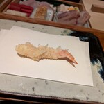 天ぷら 元吉 - 海老（衣多め）