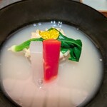 天ぷら 元吉 - 白子、雑煮