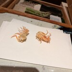 天ぷら 元吉 - 海老の足