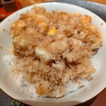 天ぷら 元吉 - 小エビのかき揚げ天丼