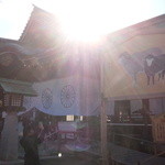 外苑休憩所 - 今年は羊年です